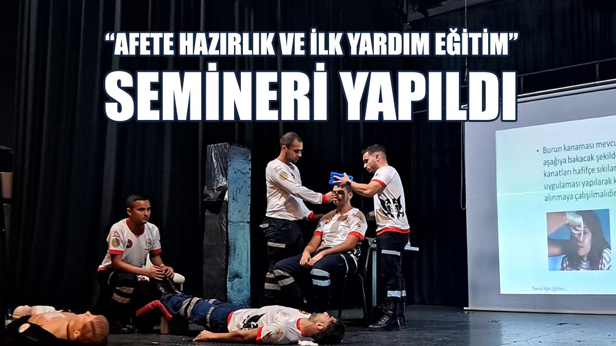 Girne'de, “Afete Hazırlık Ve İlk Yardım Eğitim” Semineri Yapıldı