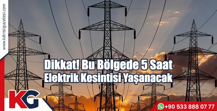Bir Bölge 5 Saat Elektriksiz!