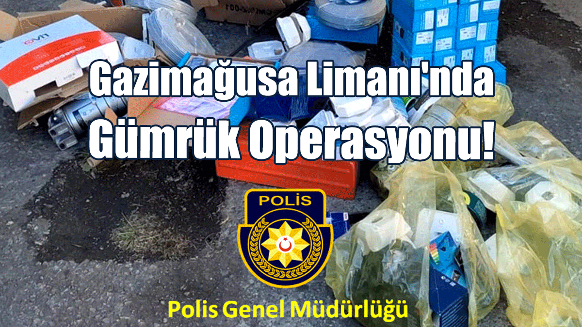 Gazimağusa Limanı'nda Gümrük Operasyonu!