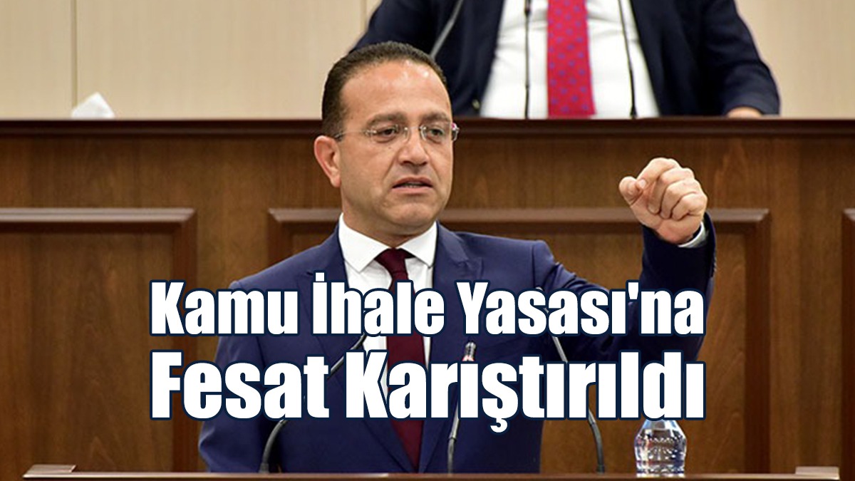Şahali: Kamu İhale Yasası'na Fesat Karıştırıldı