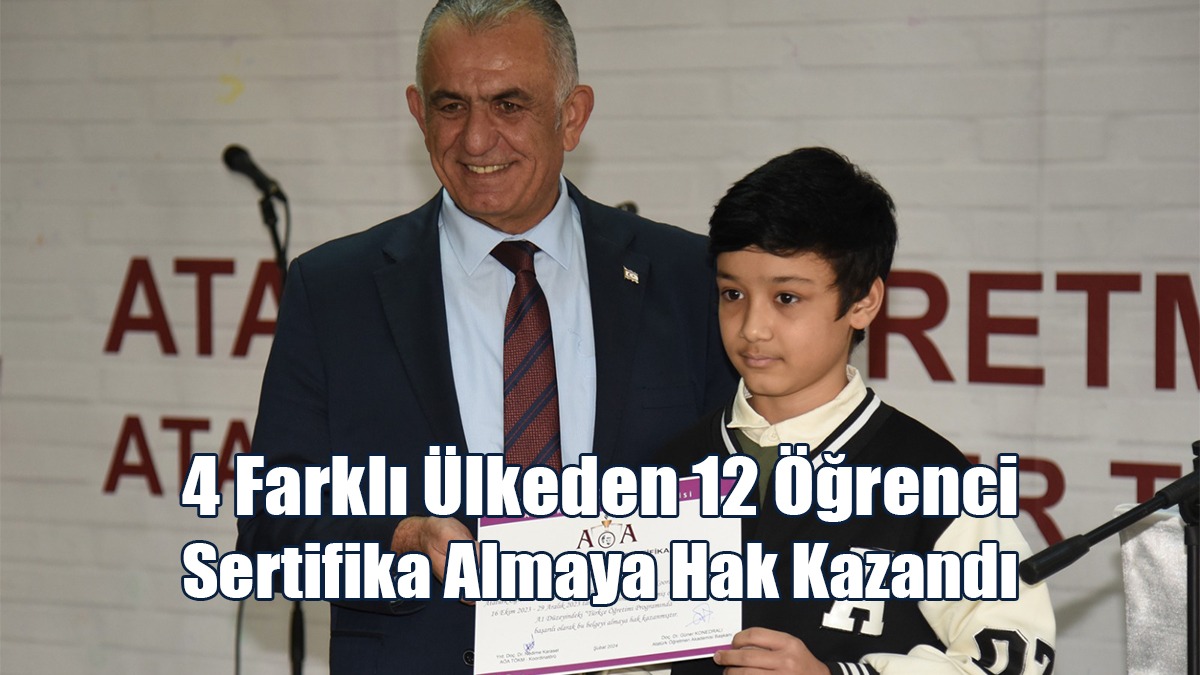 Bakan Çavuşoğlu, Yabancılara Türkçe Öğretimi Kursu’nu başarıyla tamamlayan öğrencilere sertifikalarını takdim etti