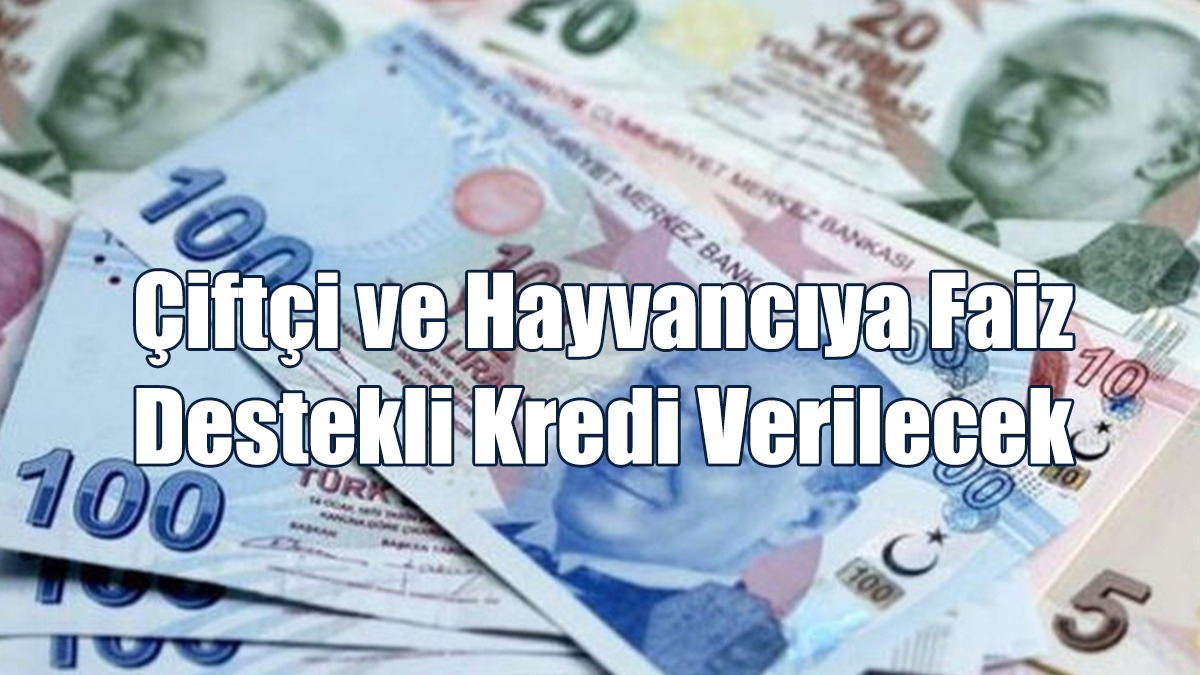 Çiftçi ve Hayvancıya Faiz Destekli Kredi Verilecek