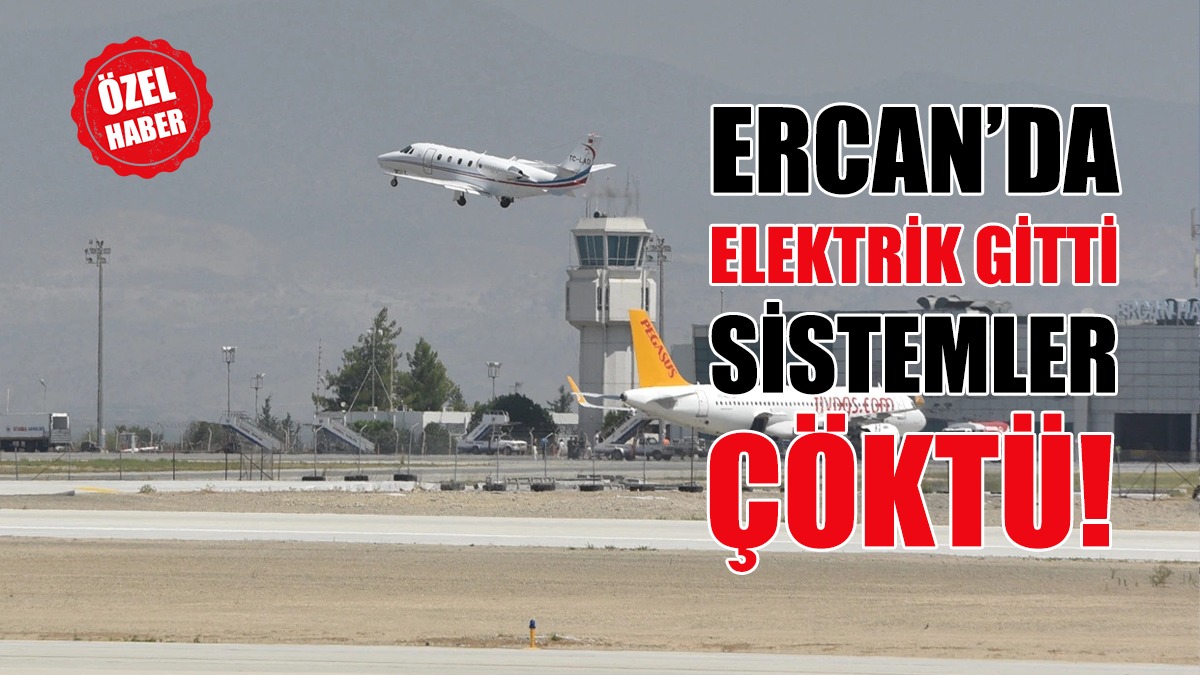 Ercan’da Kriz: Hava Trafiği Durdu!