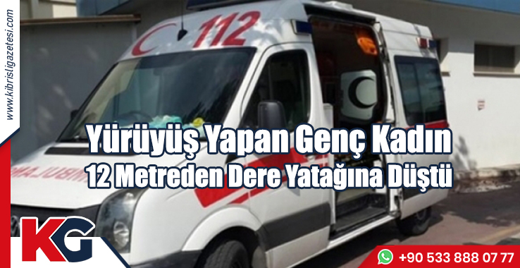 Yürüyüş Yaparken Dere Yatağına Düştü!