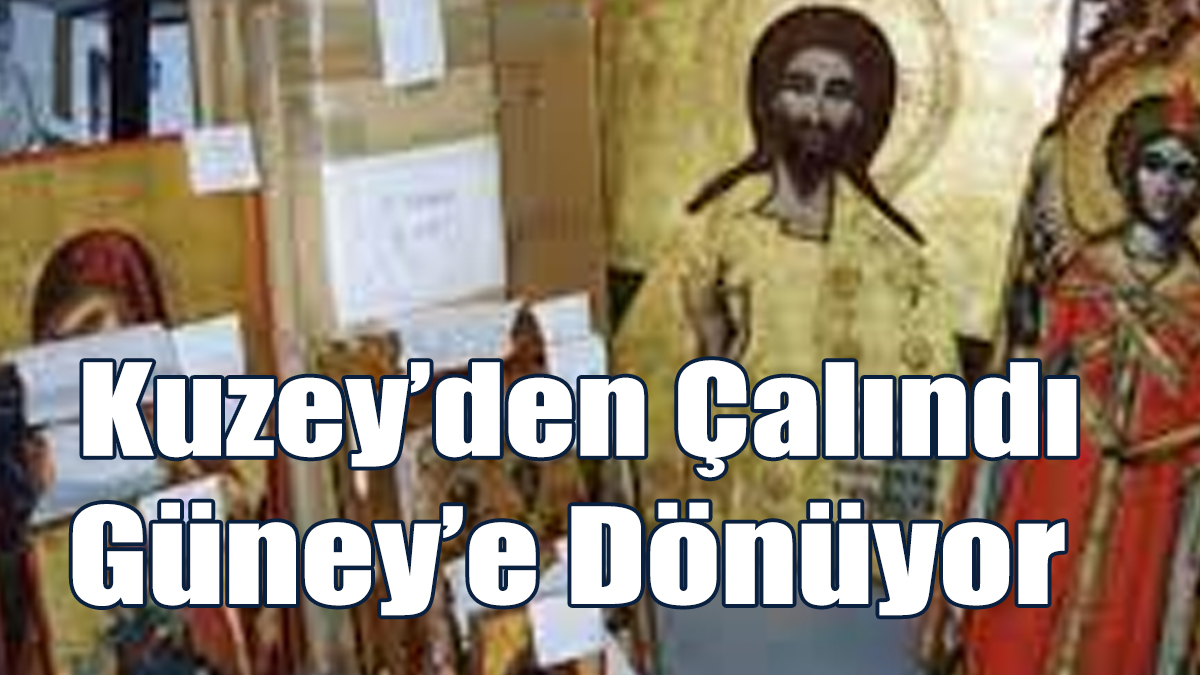 KKTC’deki Kiliselerden Çalınan İki Eser Güney’e İade Edildi