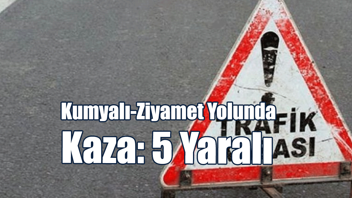 Kumyalı-Ziyamet Yolunda Kaza: 5 Yaralı