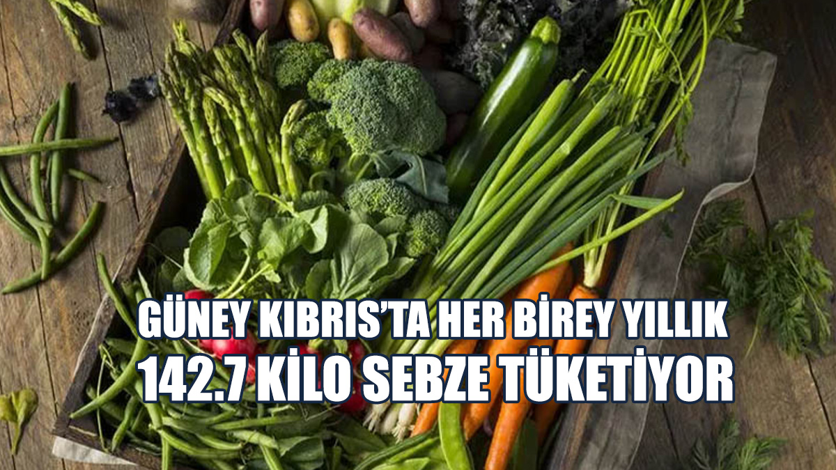 Güney Kıbrıs’ta Yıllık Sebze Tüketimi Verileri Açıklandı