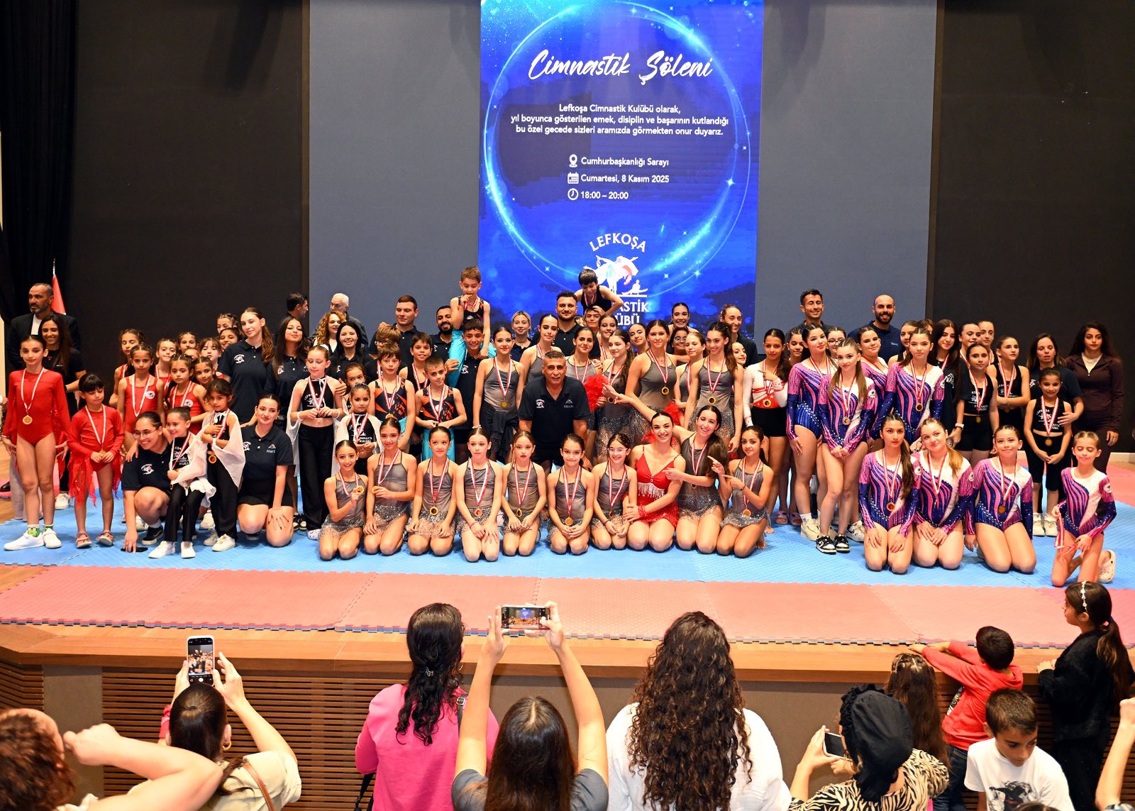Lefkoşa Cimnastik Kulübü, Cumhurbaşkanlığı Sarayı’nda gösterisi yaptı