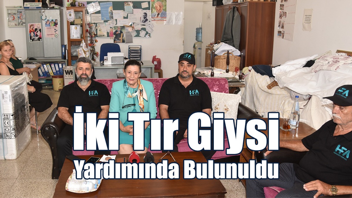 İki Tır Giysi Yardımında Bulunuldu