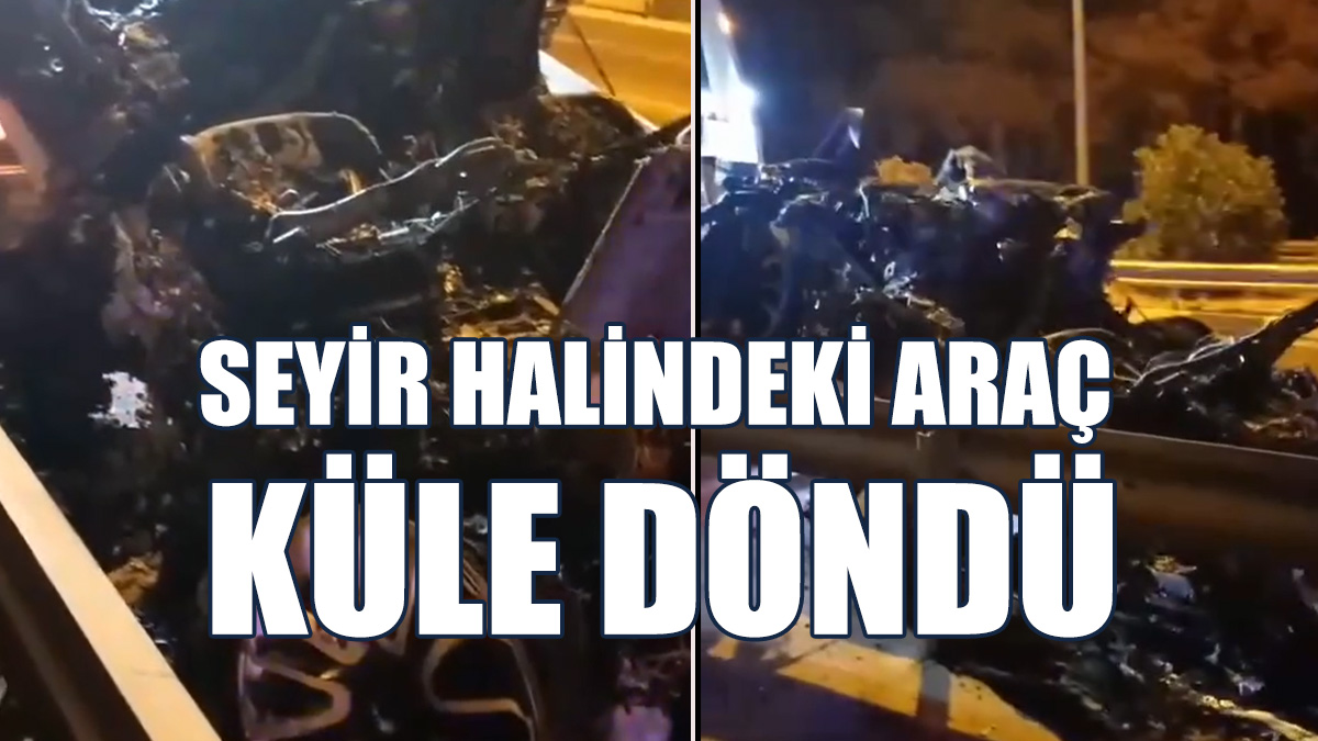 Lefkoşa - Girne Anayolunda Araç Yangını