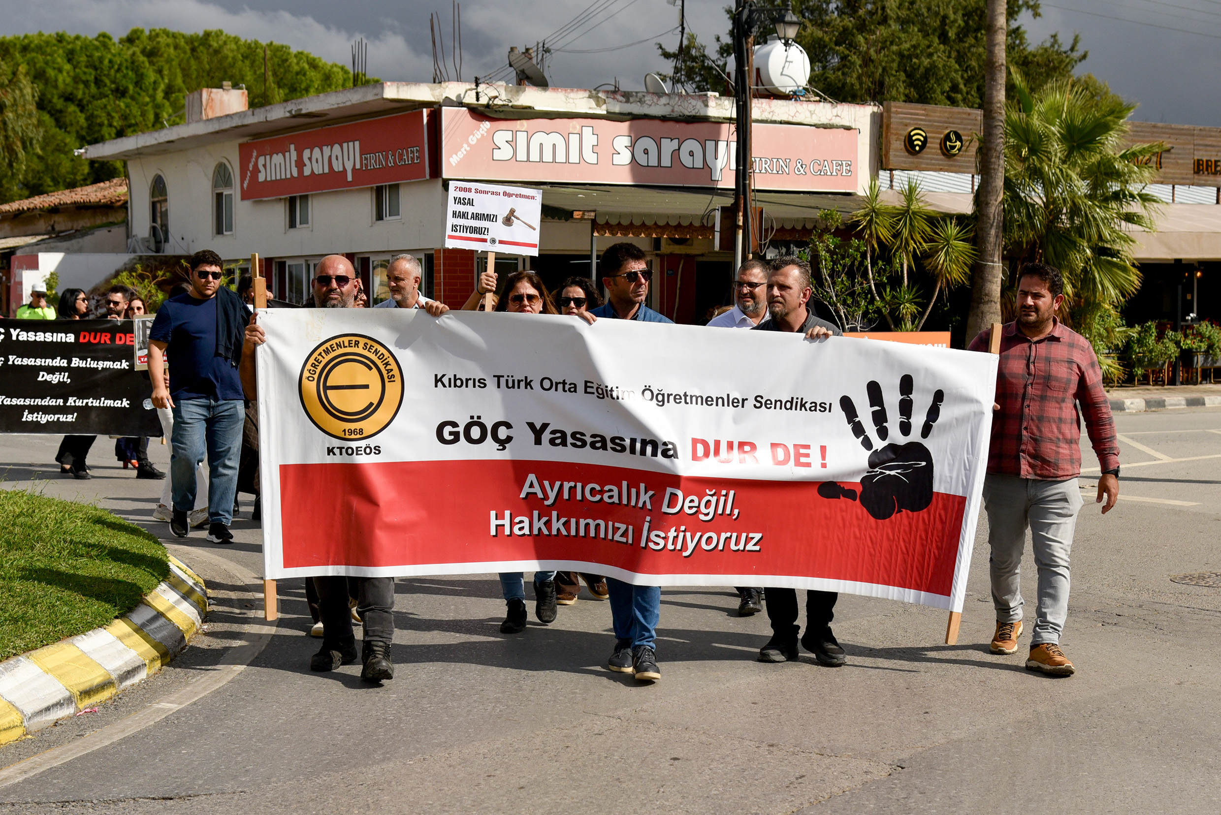 KTOEÖS, Güzelyurt ve Lefke bölgesi okullarında grev ve eylem yaptı