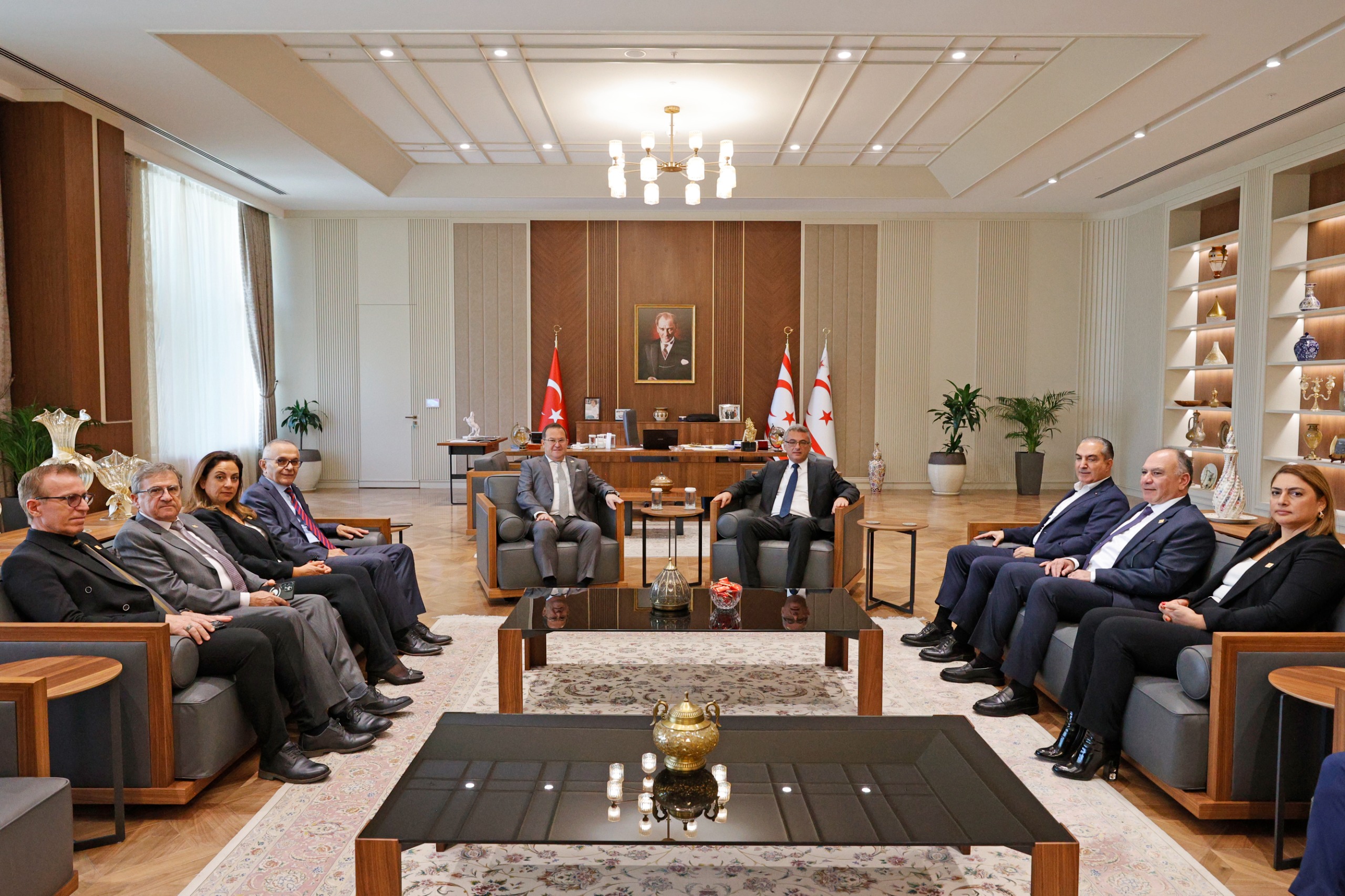 Erhürman, Ticaret Odası heyetini kabul etti