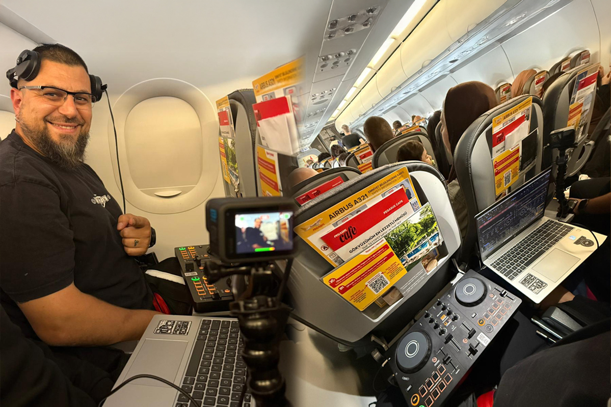 Mr. Joker’den farklı bir deneyim: Uçakta set kaydı!