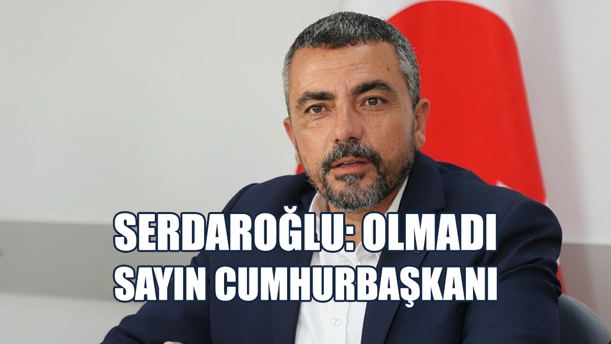 Serdaroğlu’ndan, Tatar'a Sert Tepki