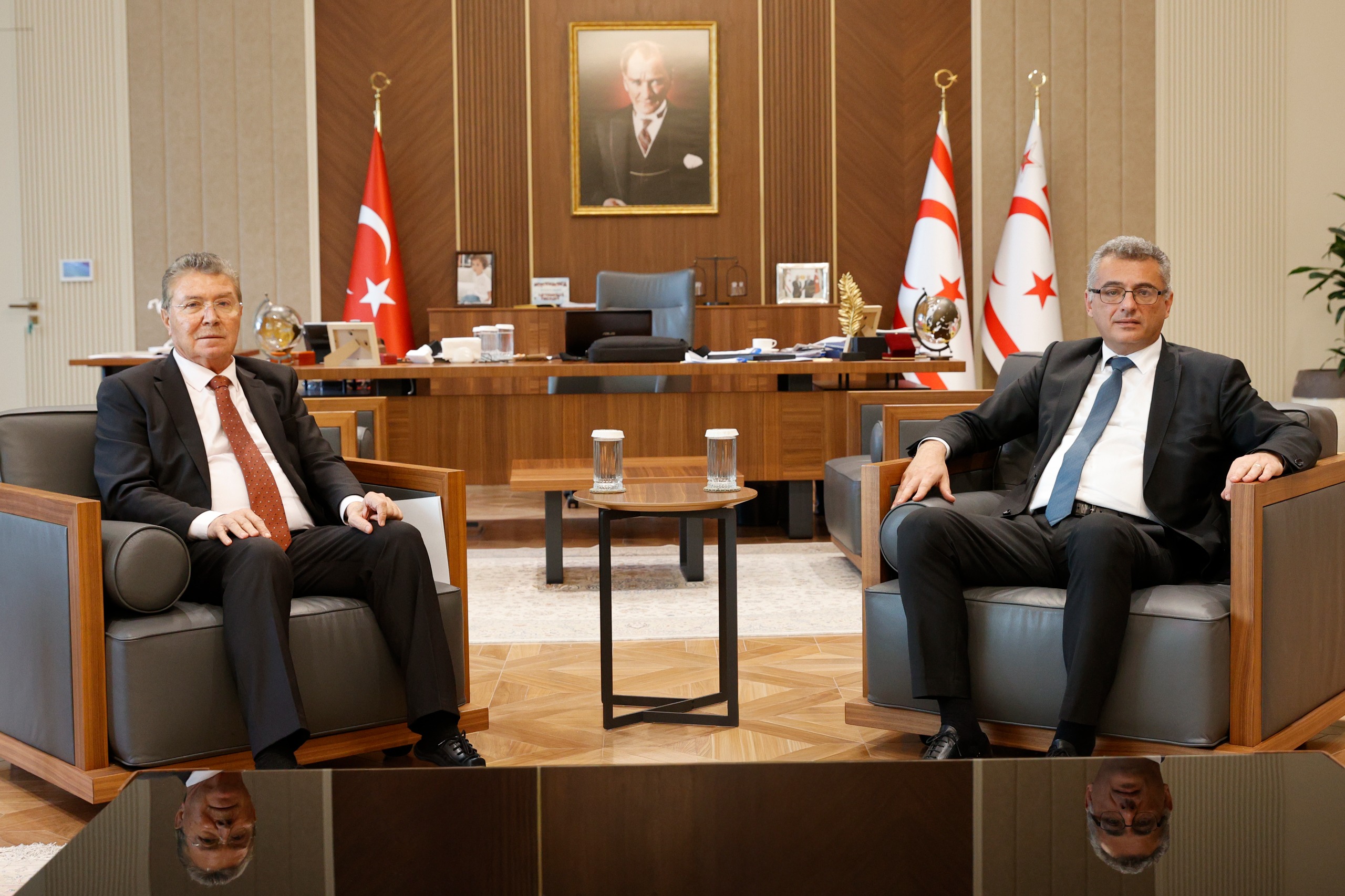 Cumhurbaşkanı Erhürman, Başbakan Üstel’i kabul etti