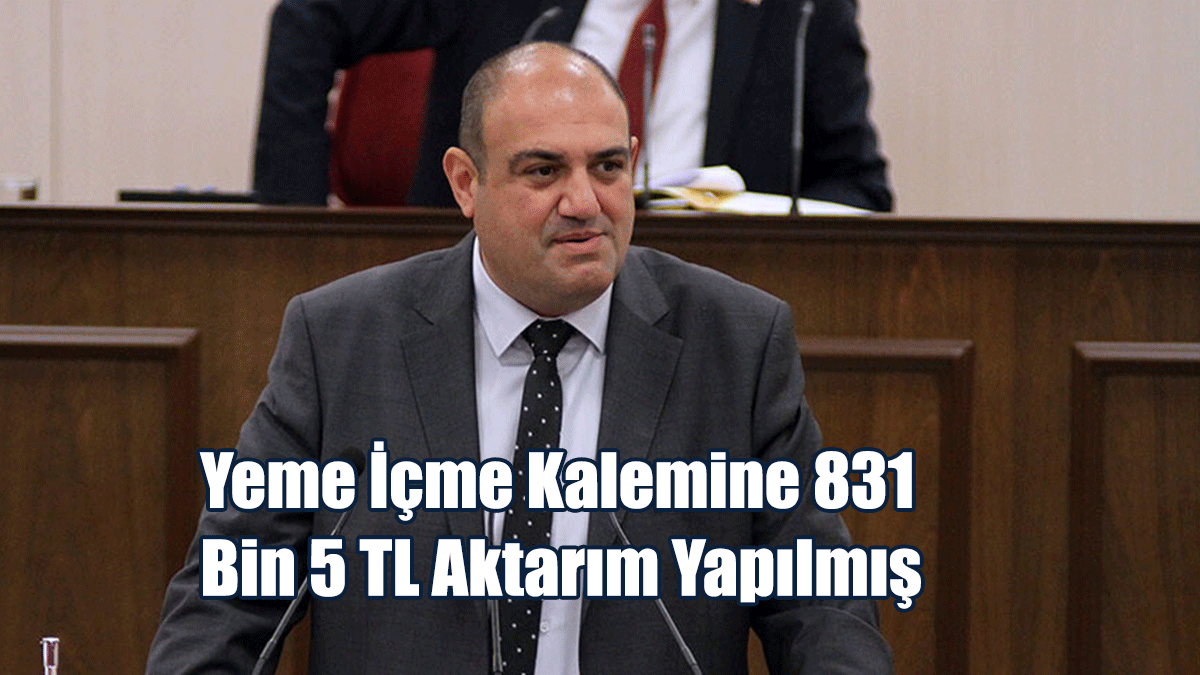 Eğitim Bakanlığı'nın Yeme İçme Kalemine 831 Bin 5 TL Aktarım Yapılmış