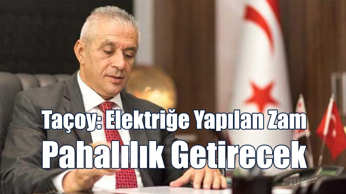 Taçoy: Elektriğe Yapılan Zam Pahalılık Getirecek