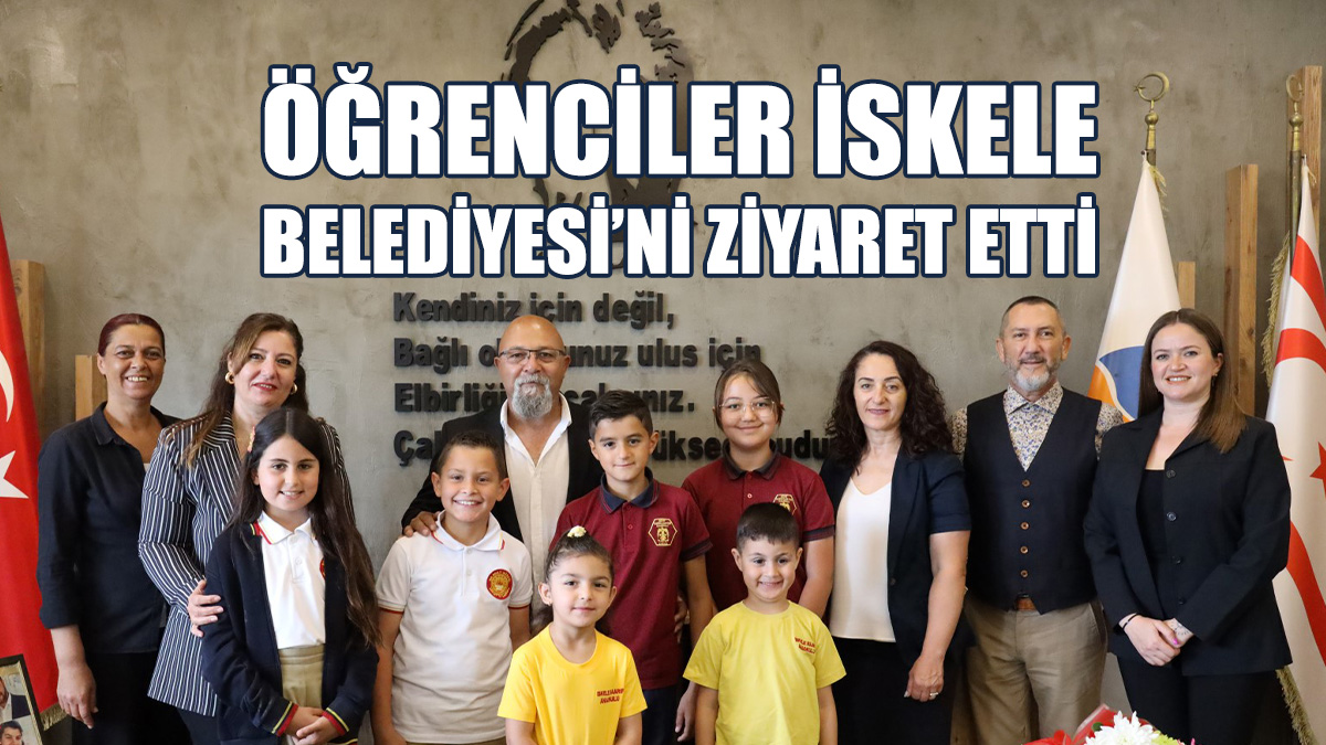 Öğrenciler,  Çocuk Bayramı Nedeniyle İskele Belediyesi’ni Ziyaret Etti