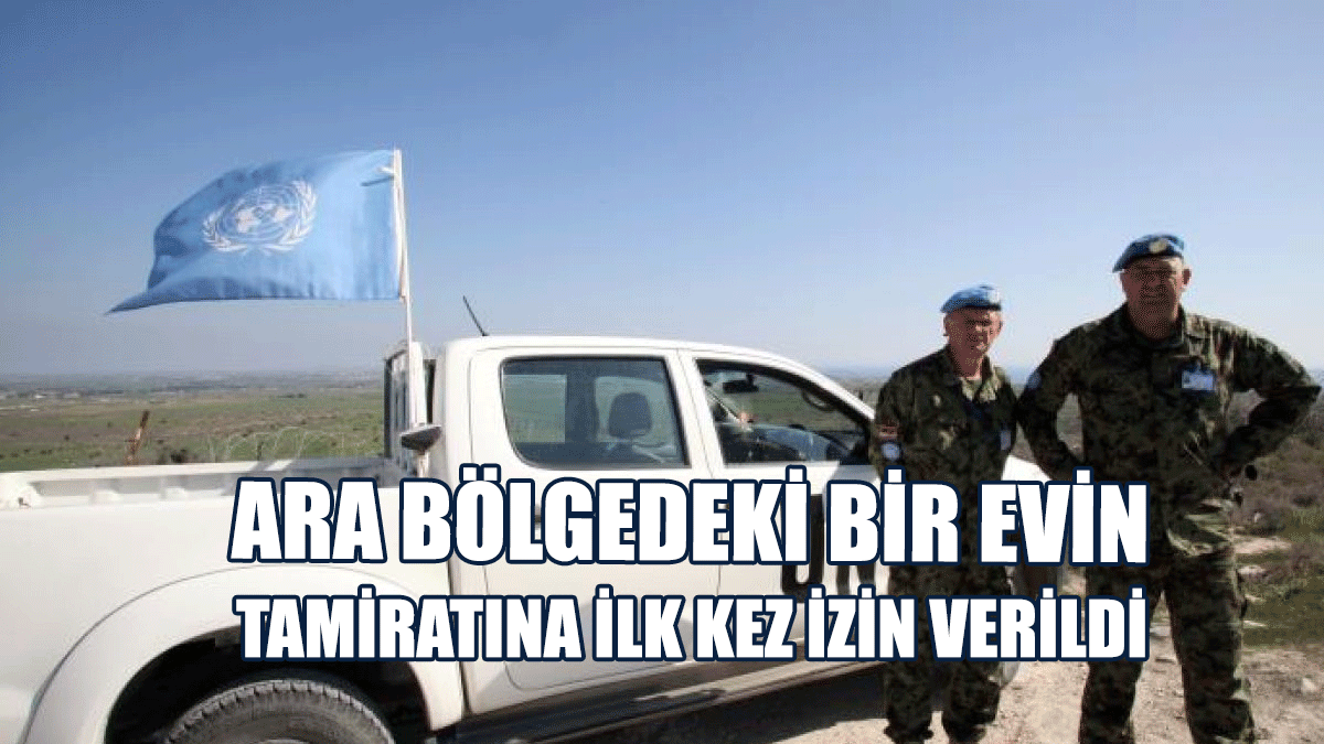 BM İlk Kez Ara Bölgedeki Bir Evin Tamiratına İzin Verdi
