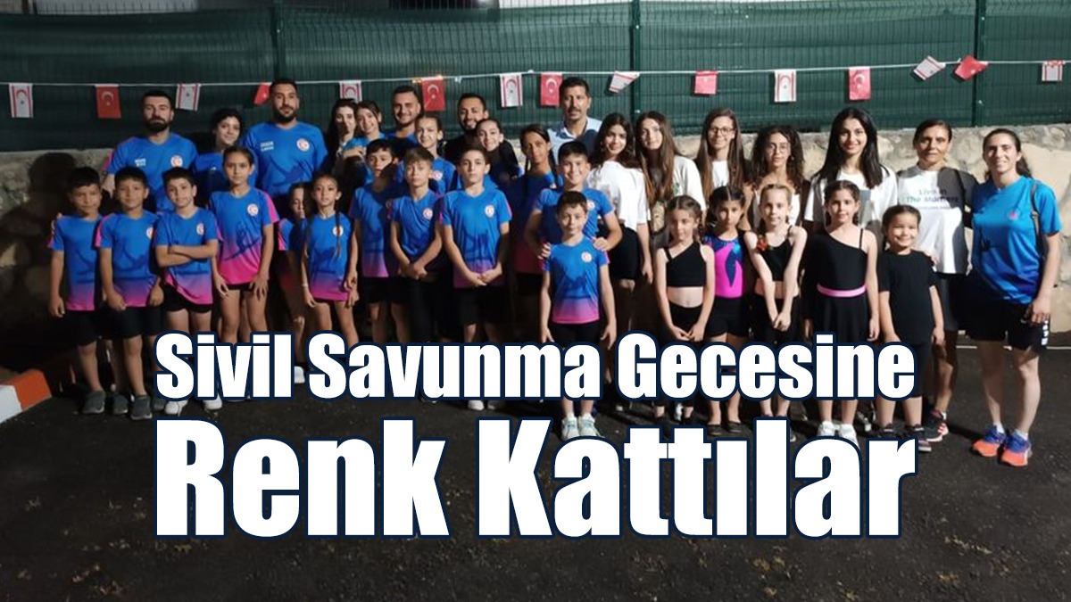 Cimnastikçiler, Sivil Savunma Gecesine Renk Kattılar