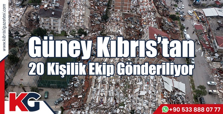 Güney Kıbrıs’tan 20 Kişilik Ekip Gönderiliyor