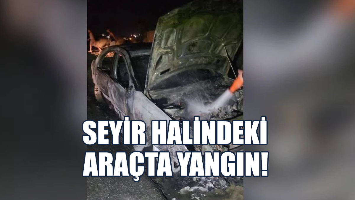 Seyir Halindeki Araçta Yangın!