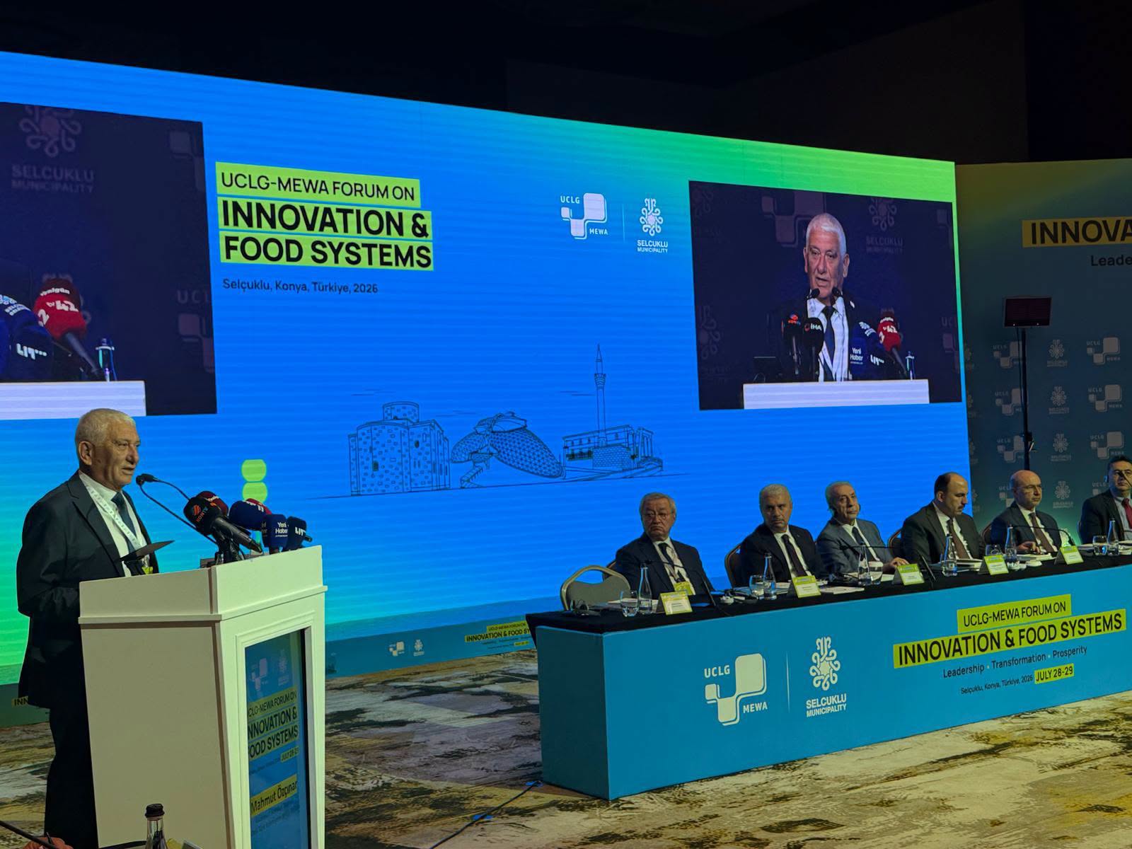 Özçınar, UCLG-MEWA İnovasyon ve Gıda Sistemleri Forumu'na katıldı