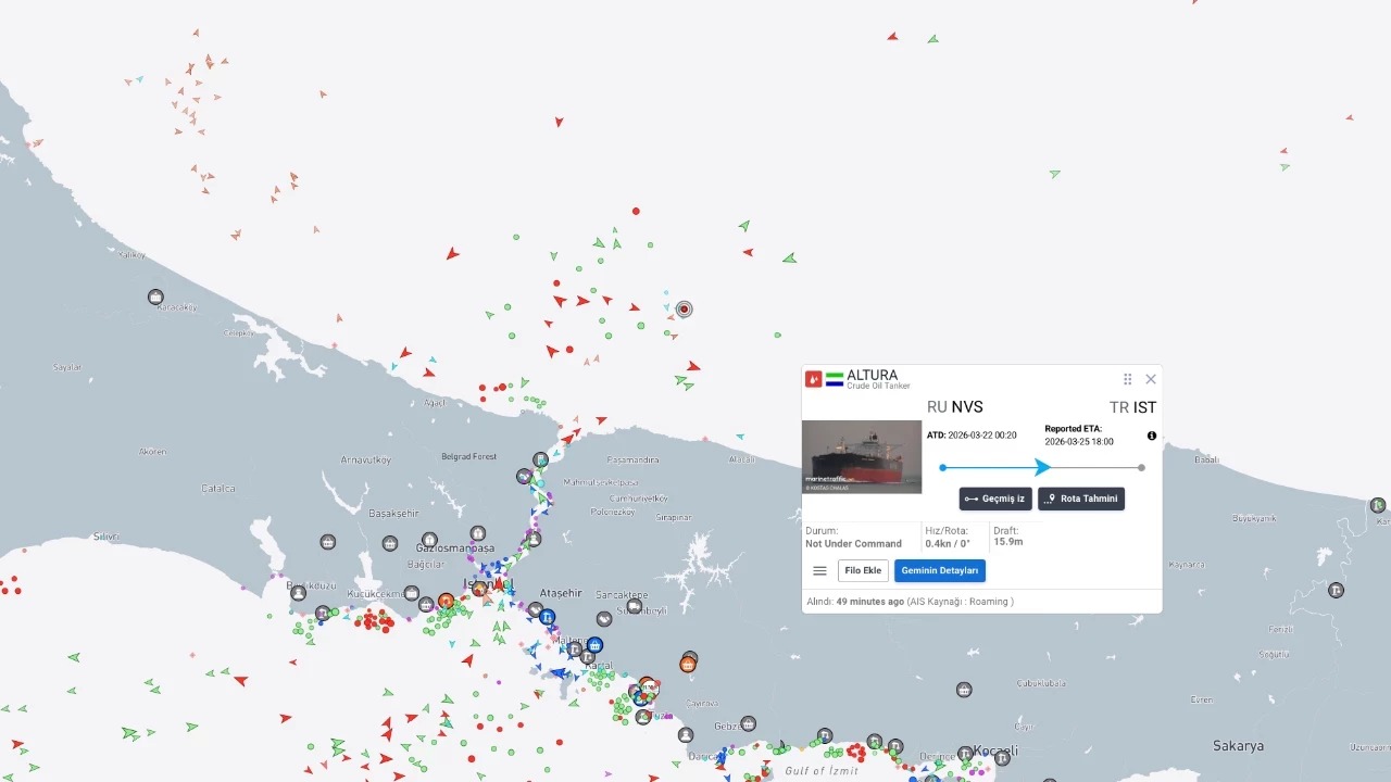 İstanbul yakınında Türk tankerine İHA saldırısı