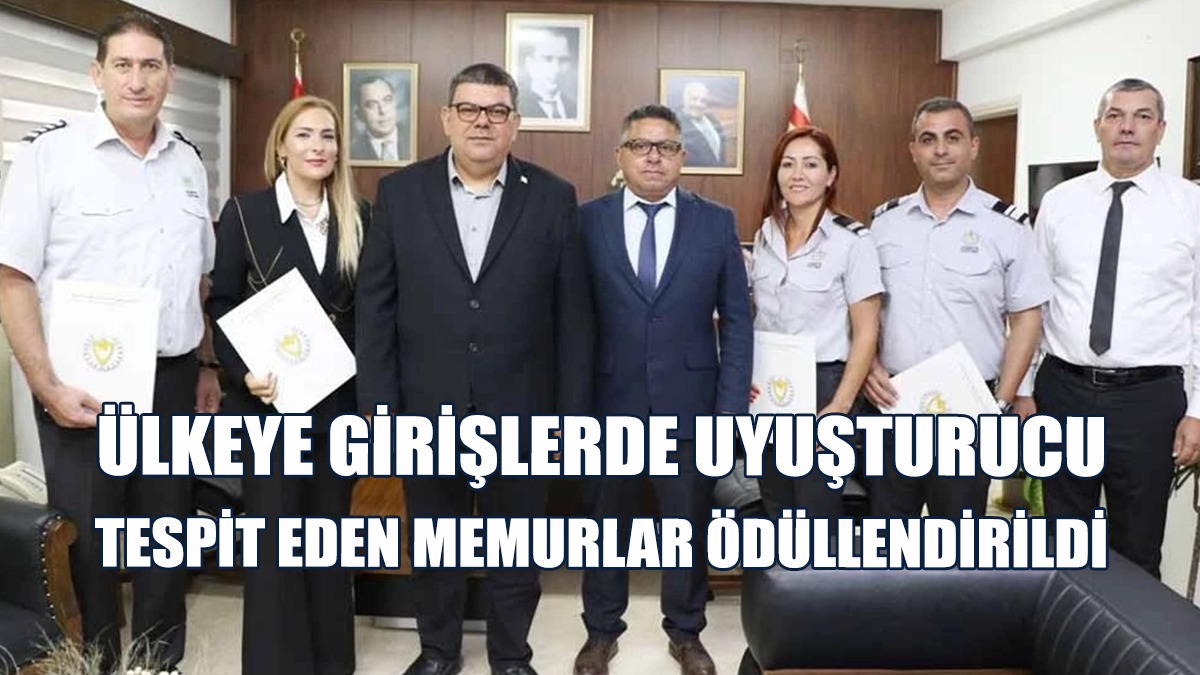 6 Gümrük Memuru Ödüllendirildi
