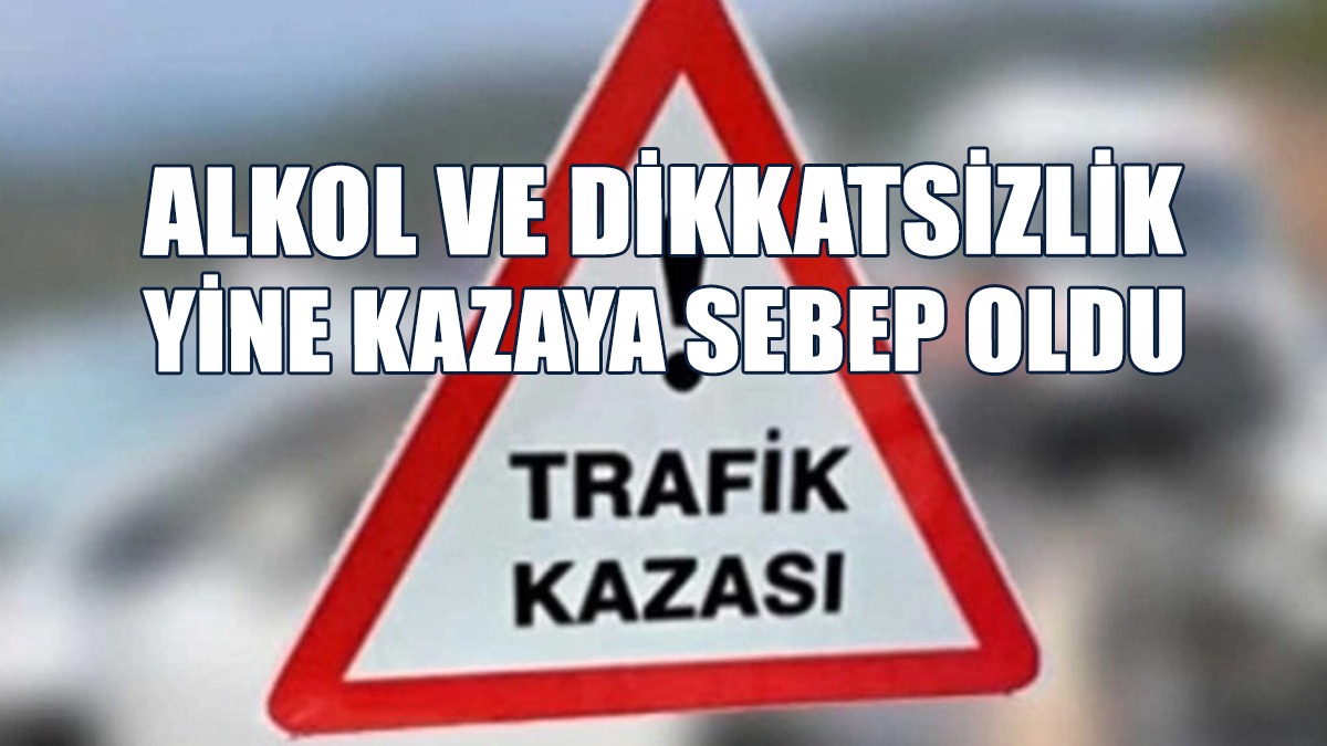 Aracı İle Otobüse Çarptı