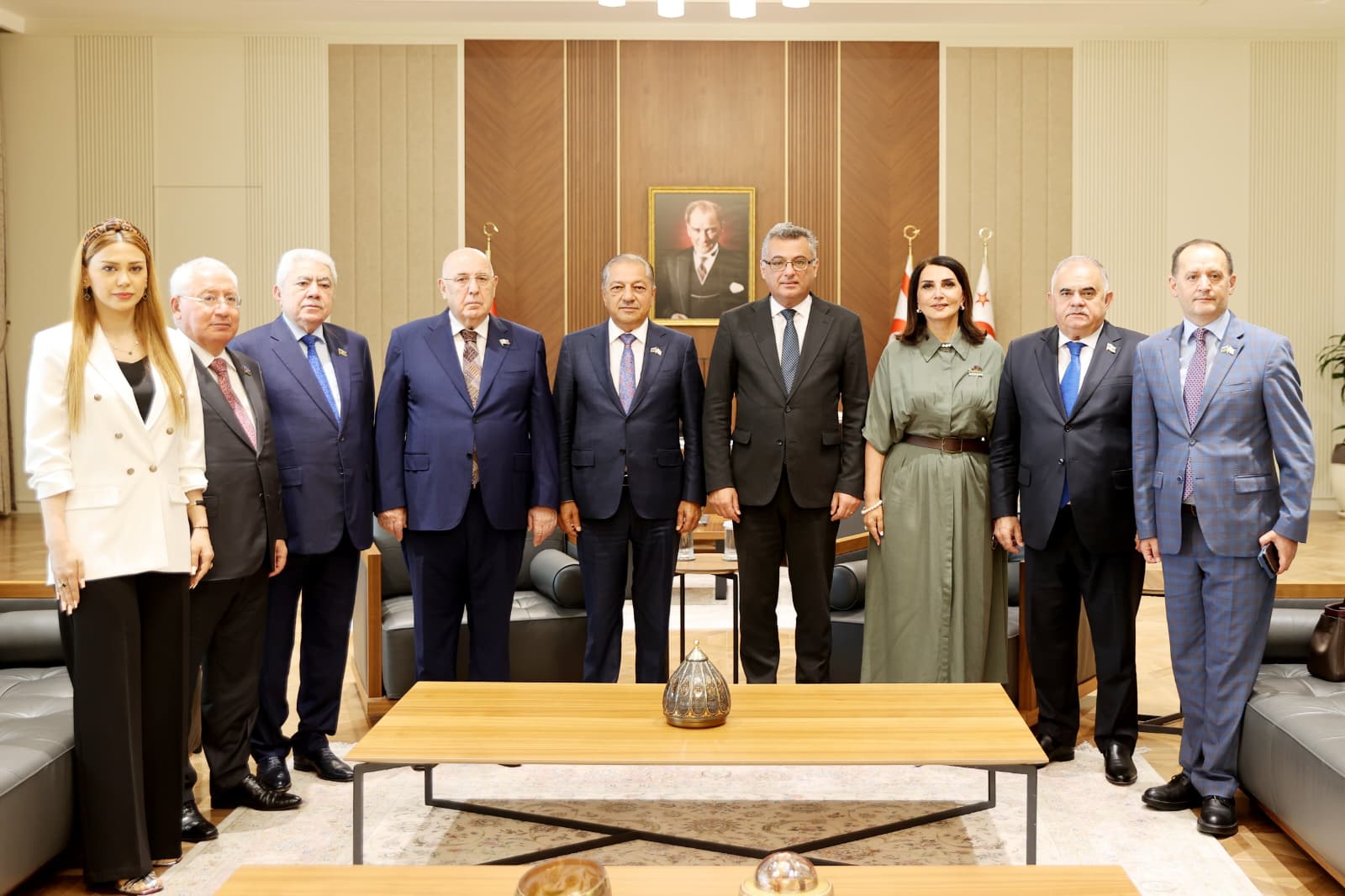 Erhürman, Azerbaycan Dostluk Grubu heyetlerini kabul etti